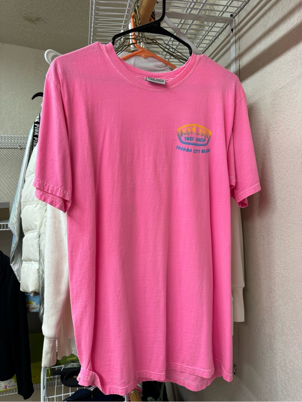 Panama City Beach Surf Shop Pink Short-Sleeve Tee